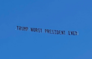 ‘Worst president ever’, ‘pathetic loser’: Planes fly sky banners near Donald Trump’s Florida residence